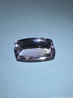 Cushion cut ametrine front view