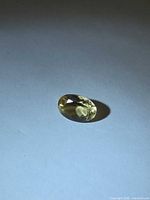 Top view of golden heliodor gemstone