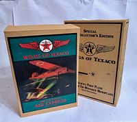 Front view of both original Wings of Texaco boxes