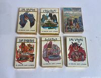 Fronts of all six Delta Destination City decks