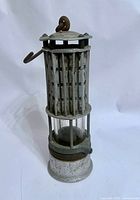 Full view of flame safety lamp front