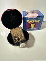 Card, Poké Ball case and box overview
