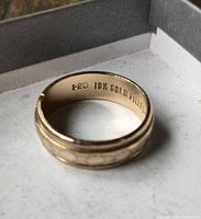 Inside view showing 1/20 10K GOLD FILLED stamp