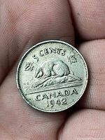 Reverse showing beaver, denomination, year