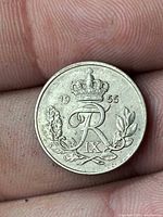 Obverse with crowned R IX monogram and date 1955