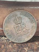 Reverse showing EIIR cypher, crown, inscription