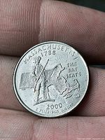 Reverse of 2000 Massachusetts state quarter