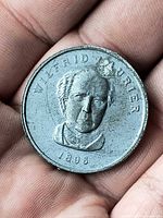 Obverse showing Wilfrid Laurier portrait, legend and 1896 date