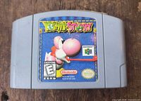 Front of Yoshi's Story cartridge showing label