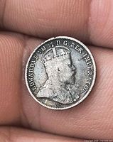 Obverse showing Edward VII portrait and legends