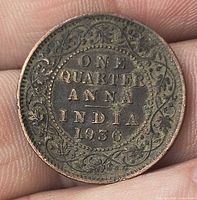 Reverse view showing denomination, country and date