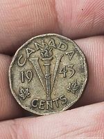 Reverse showing denomination, date 1943 and design