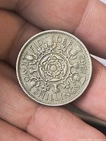 Reverse showing 1962 date and TWO SHILLINGS legend