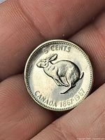 Rabbit reverse side showing denomination and dates