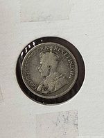 Obverse of 1914 Canada 10¢ in holder