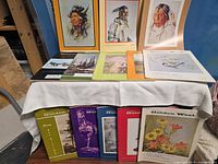 All magazines displayed on two tiers showing covers