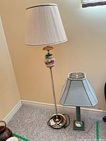 Both lamps standing side by side showing overall appearance