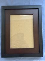 Front view of wooden picture frame