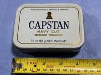 Top view showing full lid text and graphics