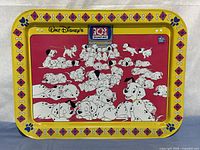 Top view showing 101 Dalmatians graphic and border