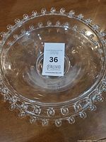 Top view of deep Candlewick bowl