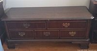 Full view of cedar chest front