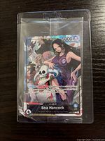 Front of sealed Boa Hancock leader card OP07-038 in PSA sleeve