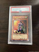 Front of PSA-encapsulated Cyber Harpie Lady card