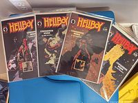 Four bagged Hellboy Conqueror Worm issues