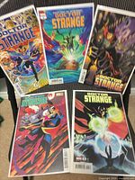 Five Doctor Strange single issues, assorted variant covers in sleeves