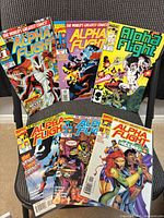 Six Alpha Flight comics bagged & boarded