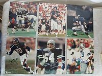 All six signed 8x10 photos laid out