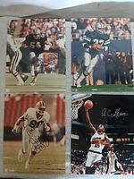 Group image showing all four signed photographs arranged together