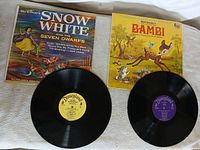 Both LPs and jackets visible