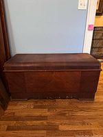 Closed Lane cedar chest front view