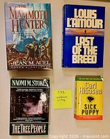 Front covers of four paperback books