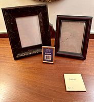 All three photo frames displayed front view on table