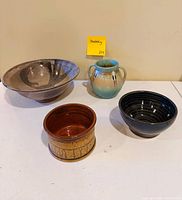 Group image showing all four ceramic pieces described