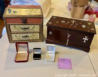 All six jewelry boxes displayed together