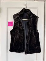 Front view with faux fur side outward