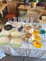 overview of entire assortment on table