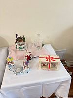 Group shot of all six Christmas décor items