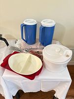 All items grouped on table