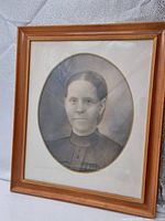 Framed photograph front view
