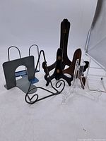 Group shot of all nine assorted display stands