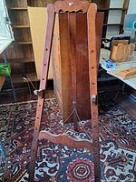 full front view of wooden A-frame easel