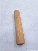 Wooden cylindrical case closed