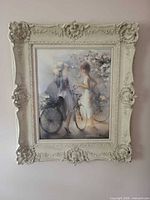 Front view of framed canvas print