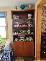 Full view of cabinet with contents