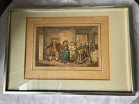 Front view showing framed print, matting and artwork